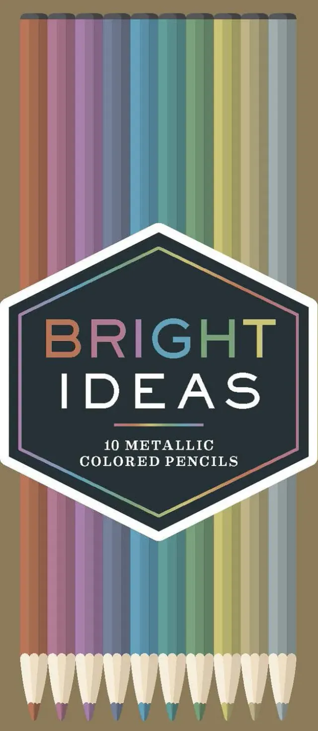 Abrams and Chronicle Bright Ideas metallic fargeblyanter 10-pakning