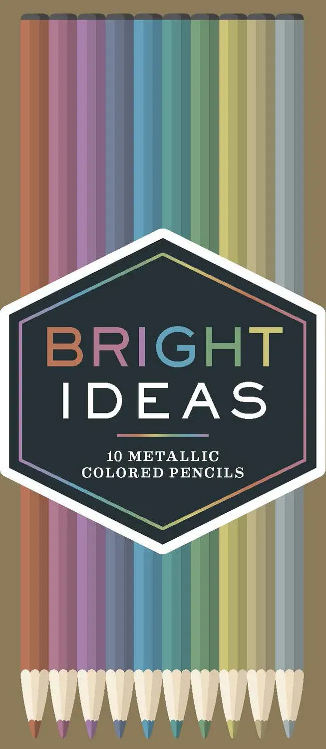 Abrams and Chronicle Bright Ideas metallic fargeblyanter 10-pakning