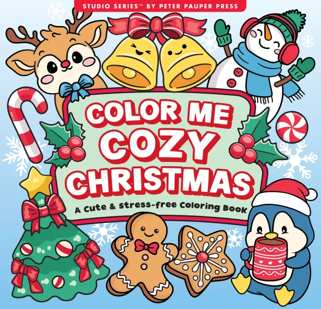 Peter Pauper Press Color Me Cozy Christmas fargeleggingsbok jul