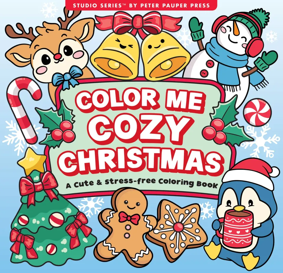Peter Pauper Press Color Me Cozy Christmas fargeleggingsbok jul