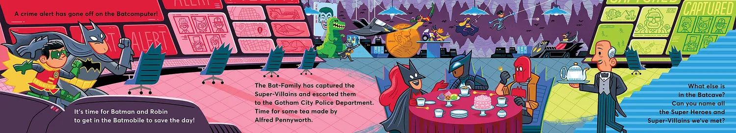 Abrams Batman To the Batcave pappbok med klaffer