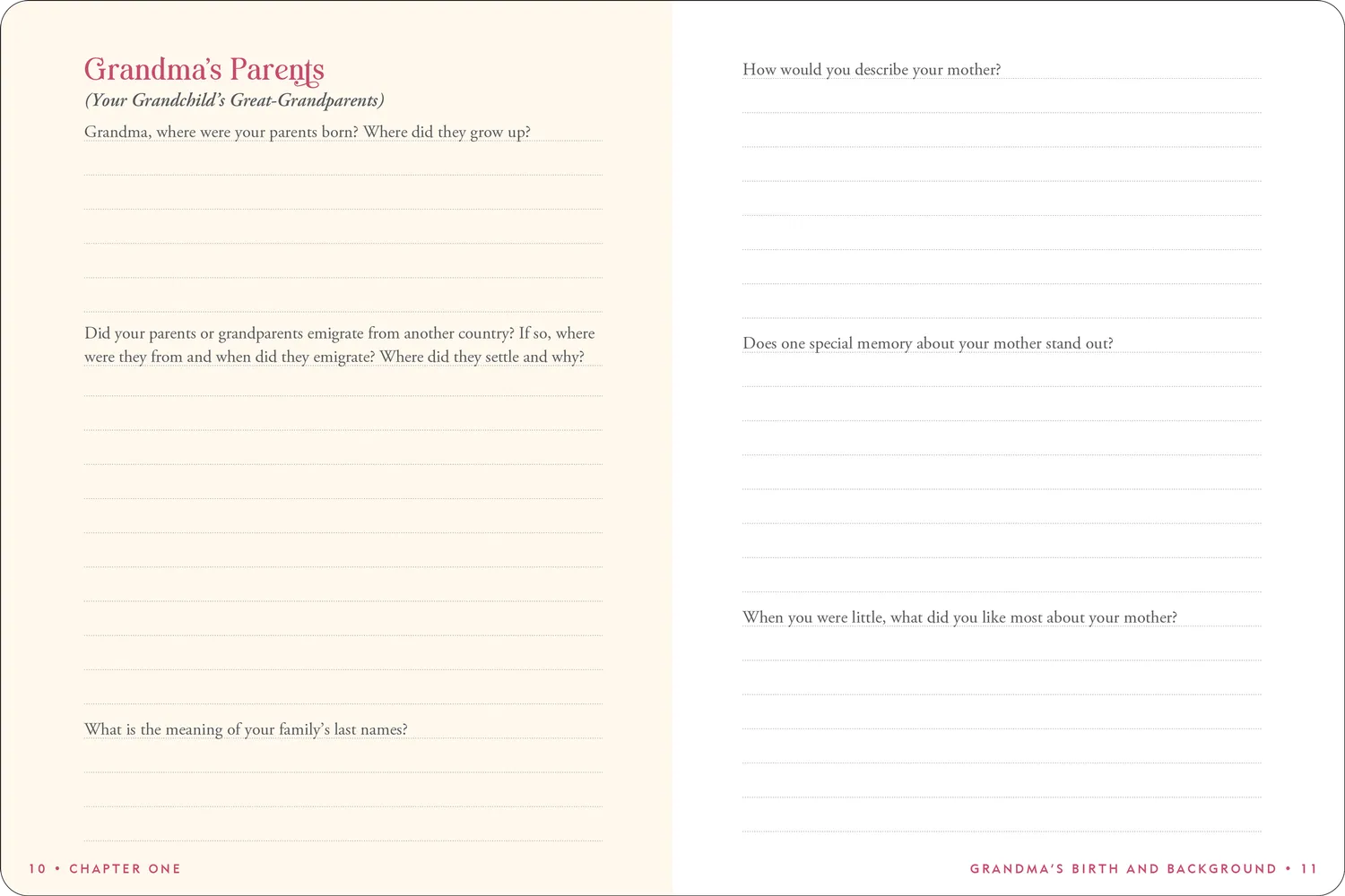 Peter Pauper Press Grandma's Story minnebok gave til bestemor