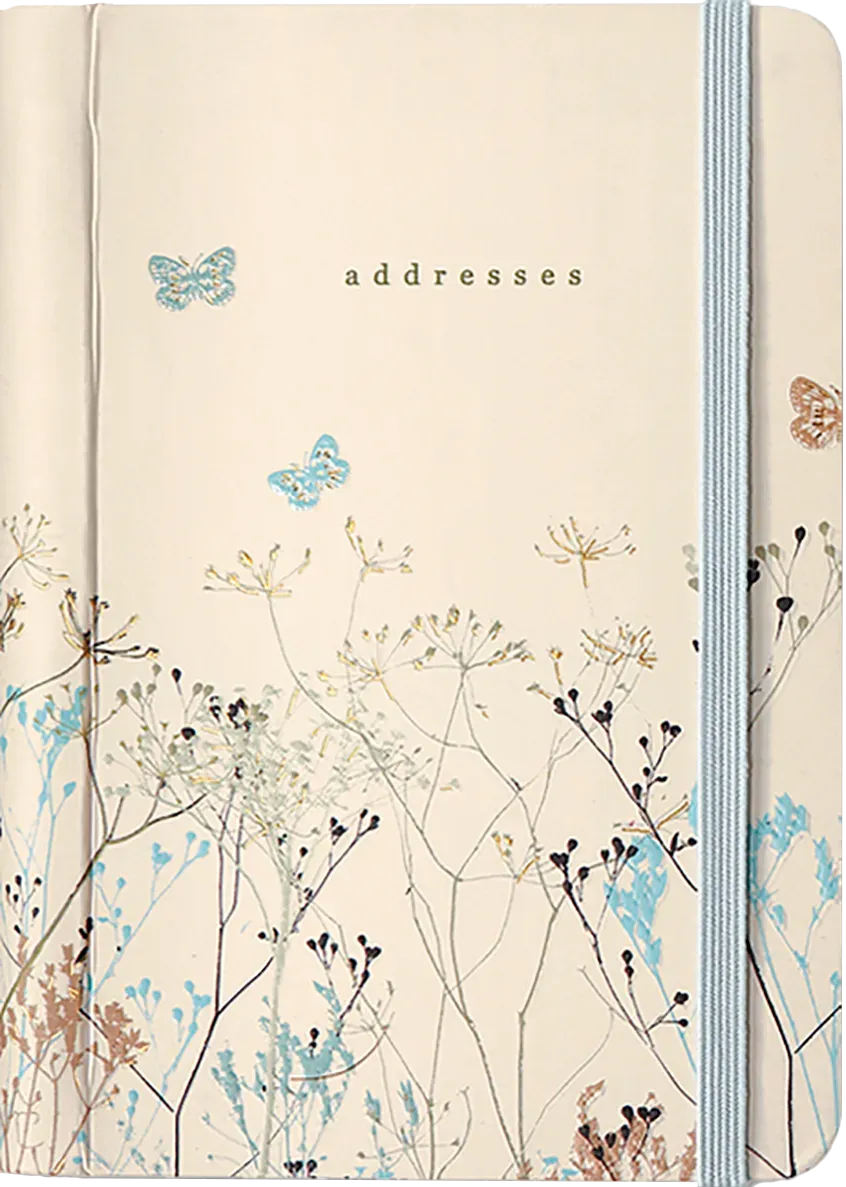 Peter Pauper Press Butterflies adressebok sommerfugl