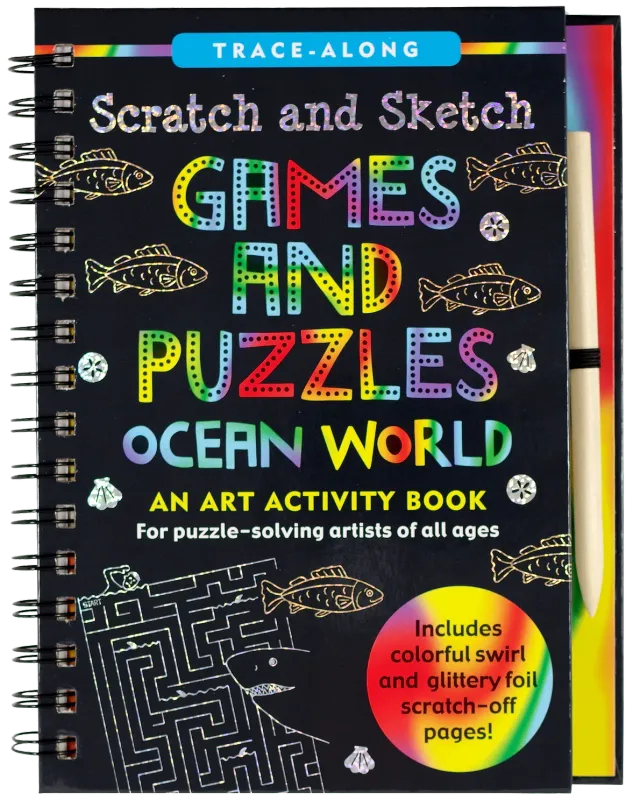 Peter Pauper Press Scratch and Sketch Ocean World skrapebok hav