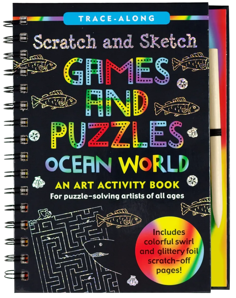 Peter Pauper Press Scratch and Sketch Ocean World skrapebok hav