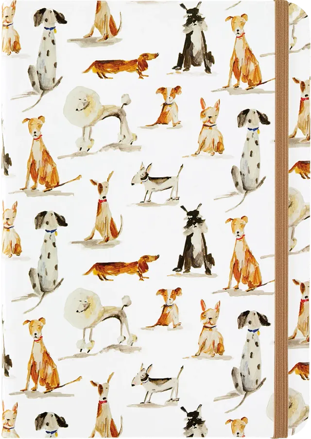 Peter Pauper Press Dog Days notatbok liten hundemotiv