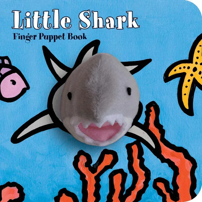 Little Shark fingerdukke bok peke kartong 0-3 år