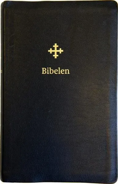 DELK-forlaget Bibel 2011 stor utgave bibel sort skinn register