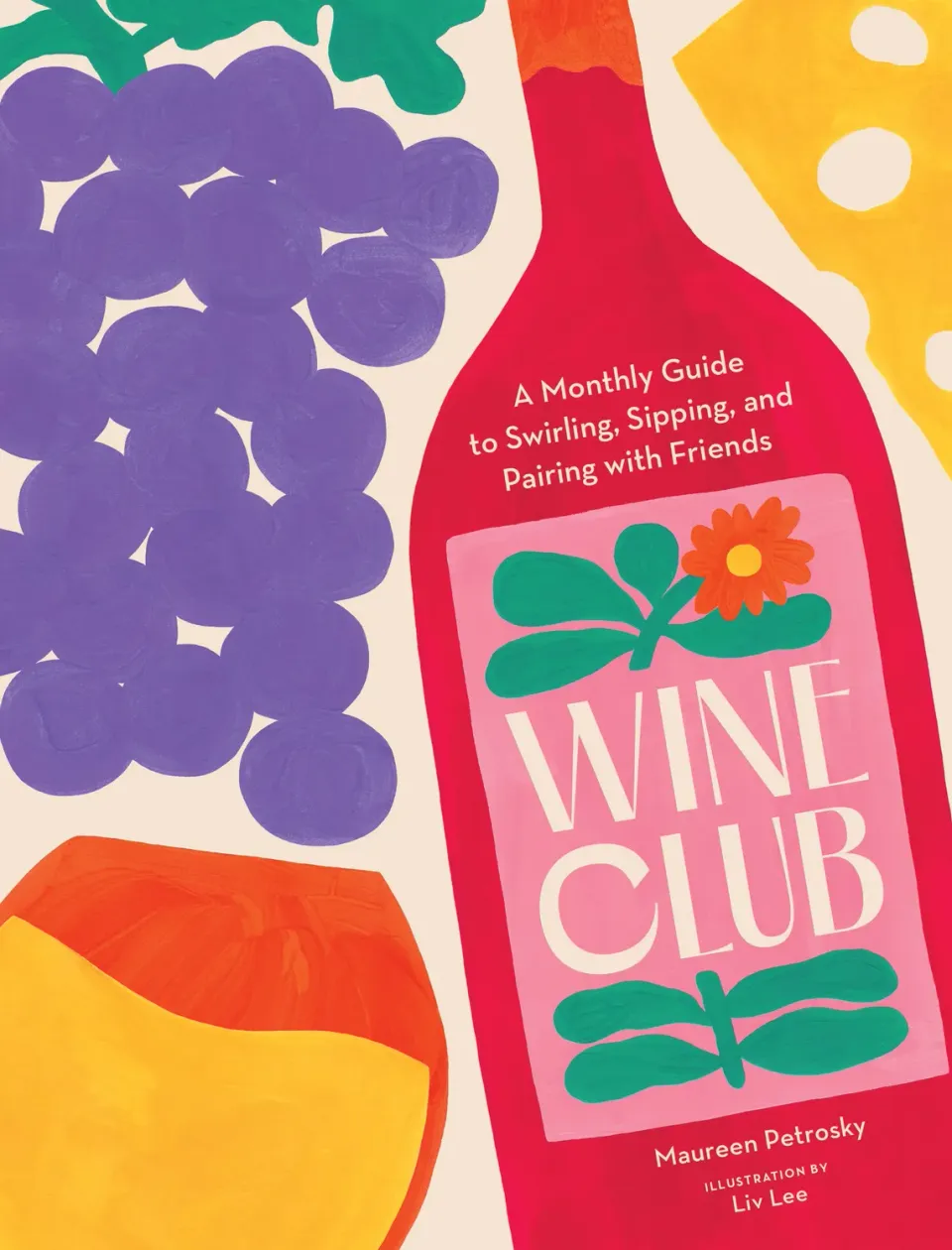 Abrams and Chronicle Wine Club vinbok innbundet månedsguide