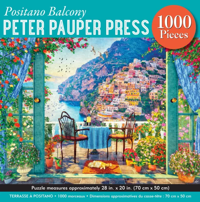 Peter Pauper Press Positano Balcony puslespill 1000 katt