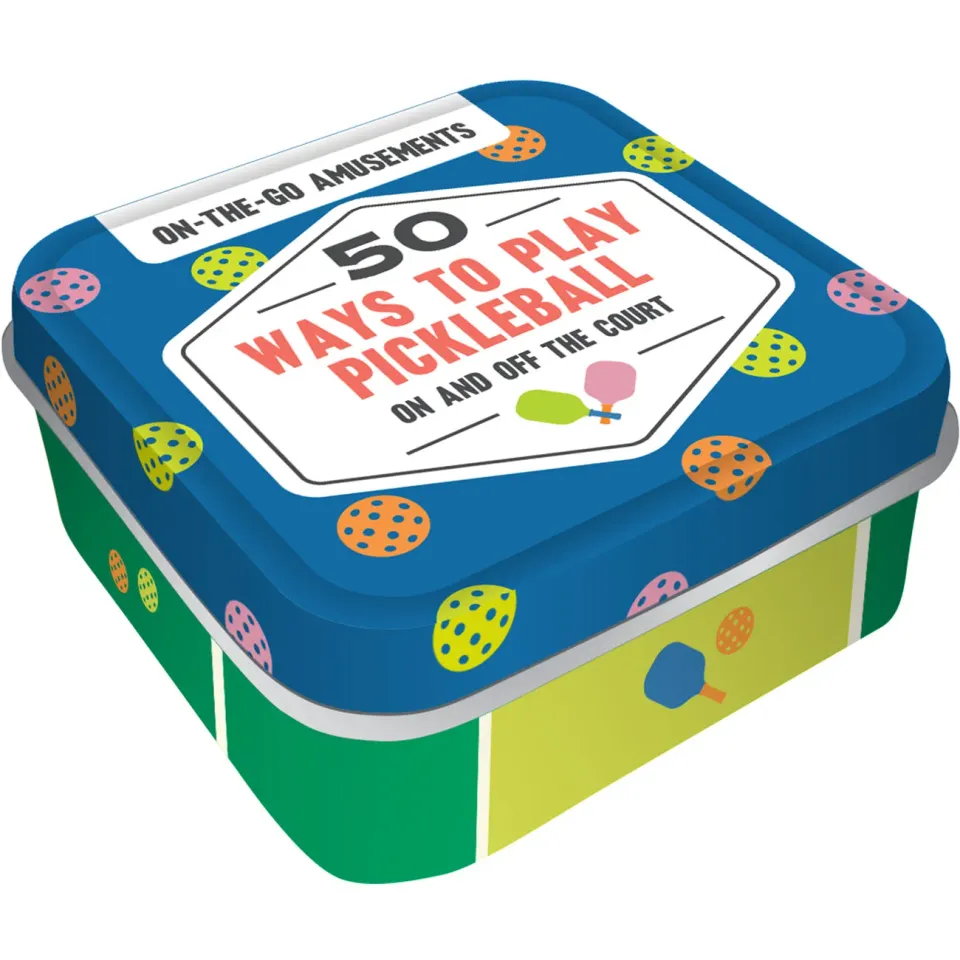 On-the-Go 50 Ways to Play Pickleball kortspill boks