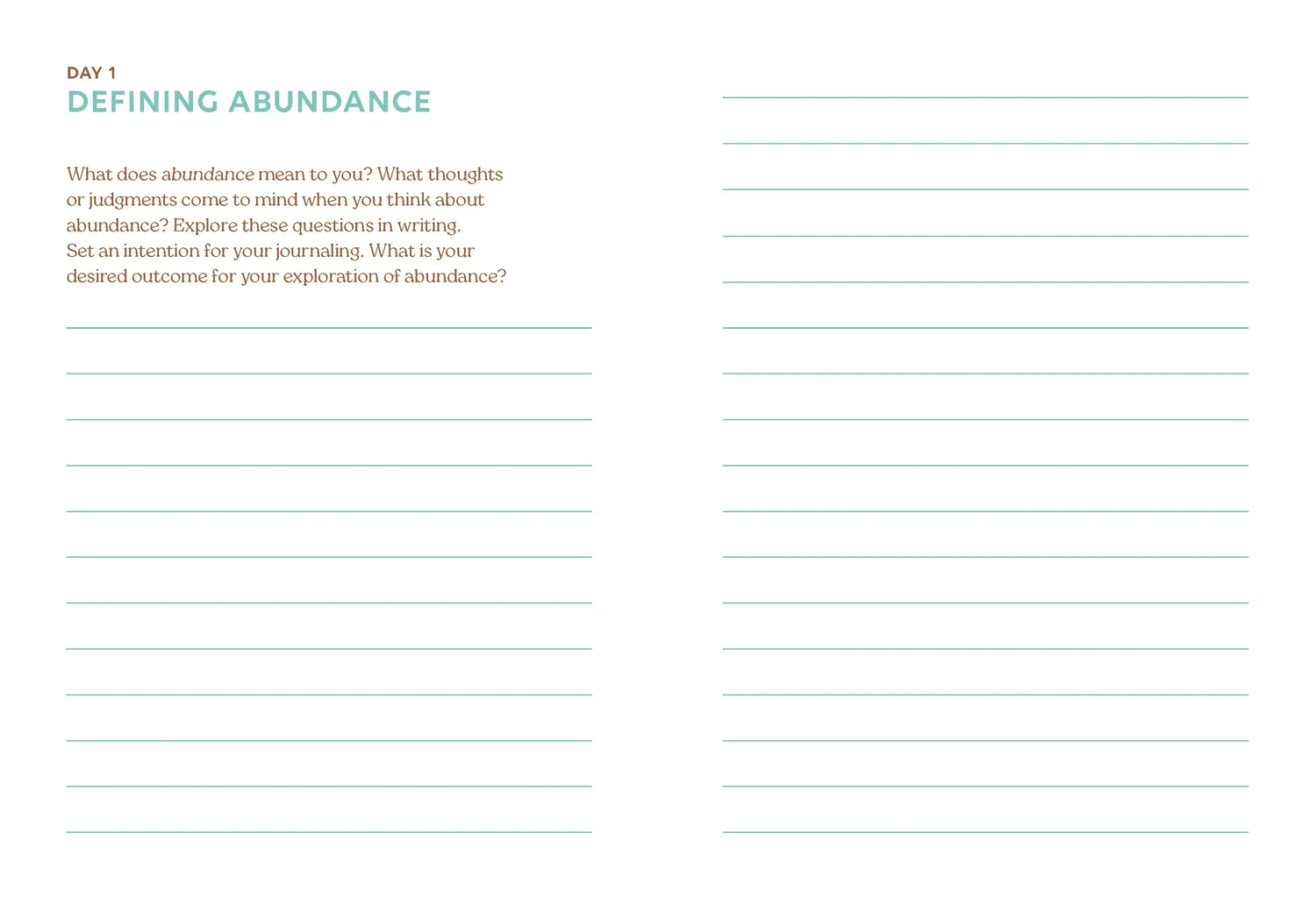 Chronicle Books Abundance dagbok guidet journal