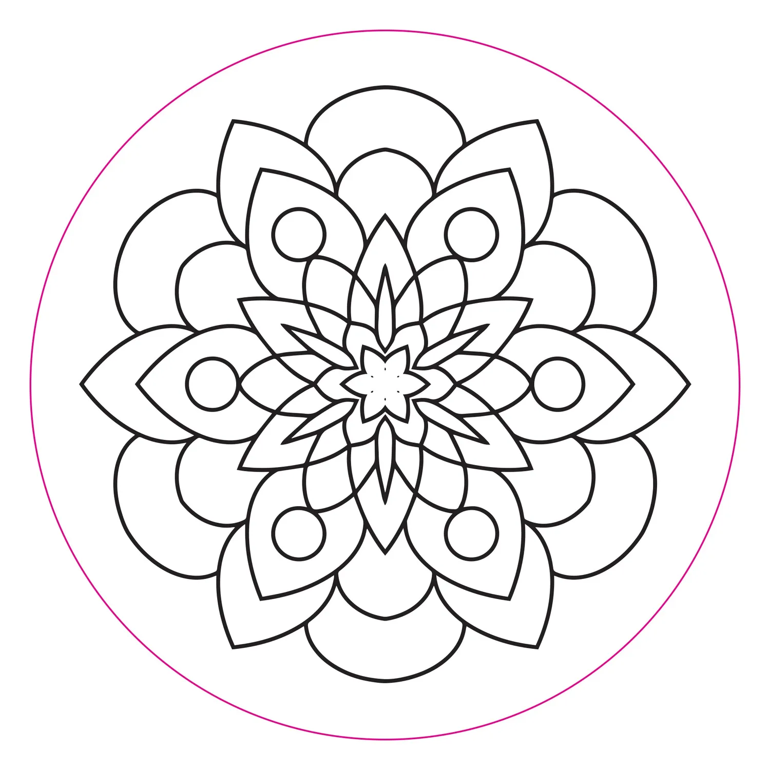 Peter Pauper Press Mandalas broderimønster strykeoverføring 10 stk