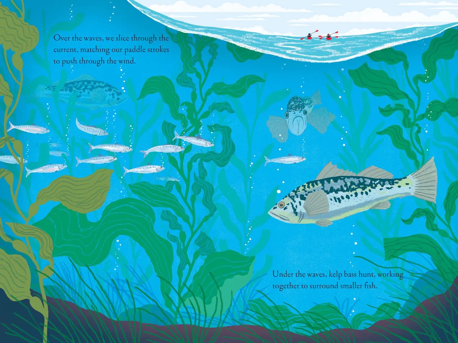 Over and Under the Waves barnebok paperback