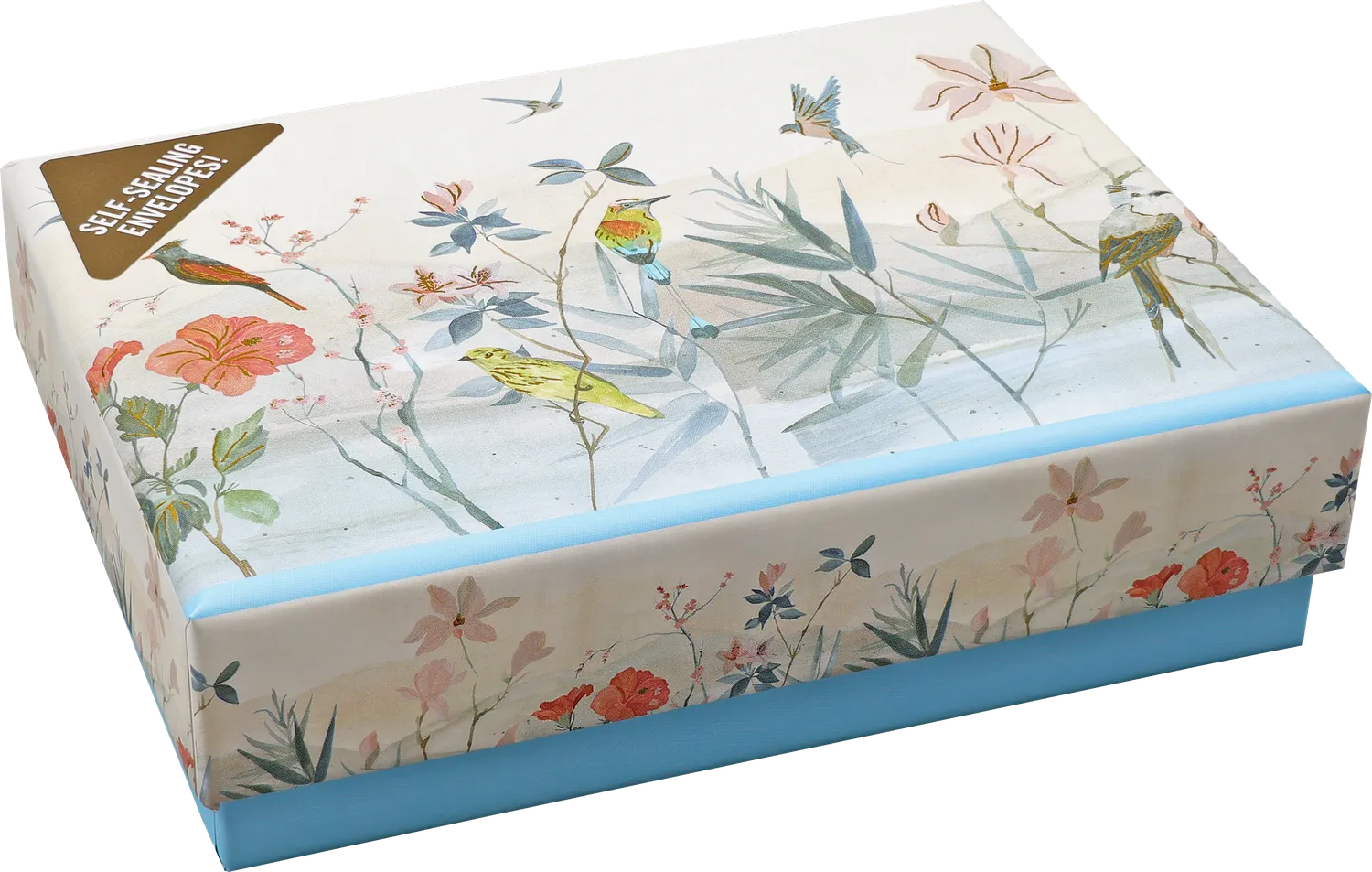 Peter Pauper Press Bird Garden notatkort 14 stk gullfolie
