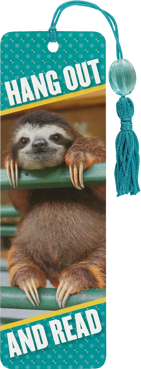 Peter Pauper Press Baby Sloth bokmerke med perle