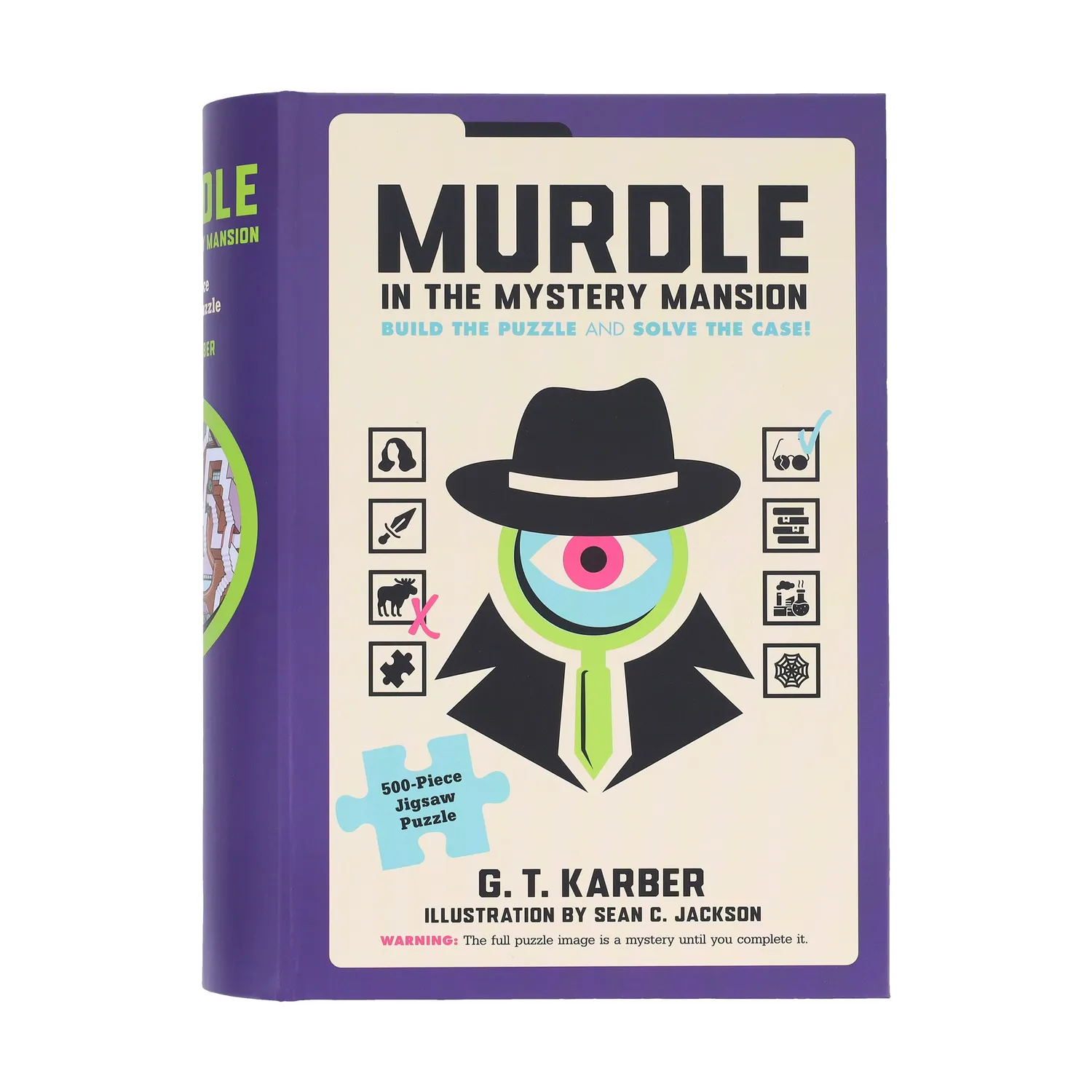 Chronicle Books Murdle Mystery Mansion puslespill 500 brikker logikk