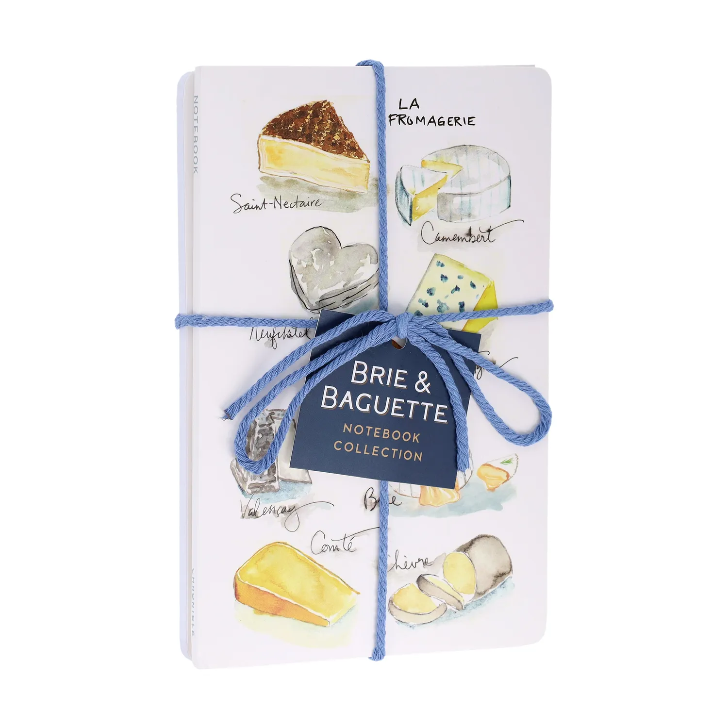 Chronicle Books Brie & Baguette Notebook Collection notatbøker 2-pk linjert
