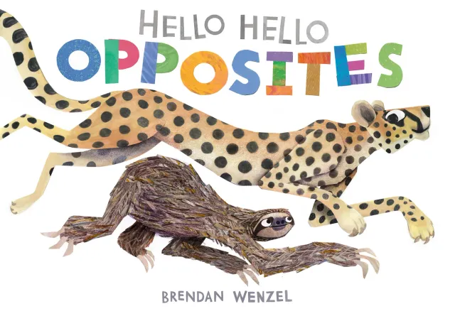 Hello Hello Opposites pappbok dyr 2-4 år Brendan Wenzel