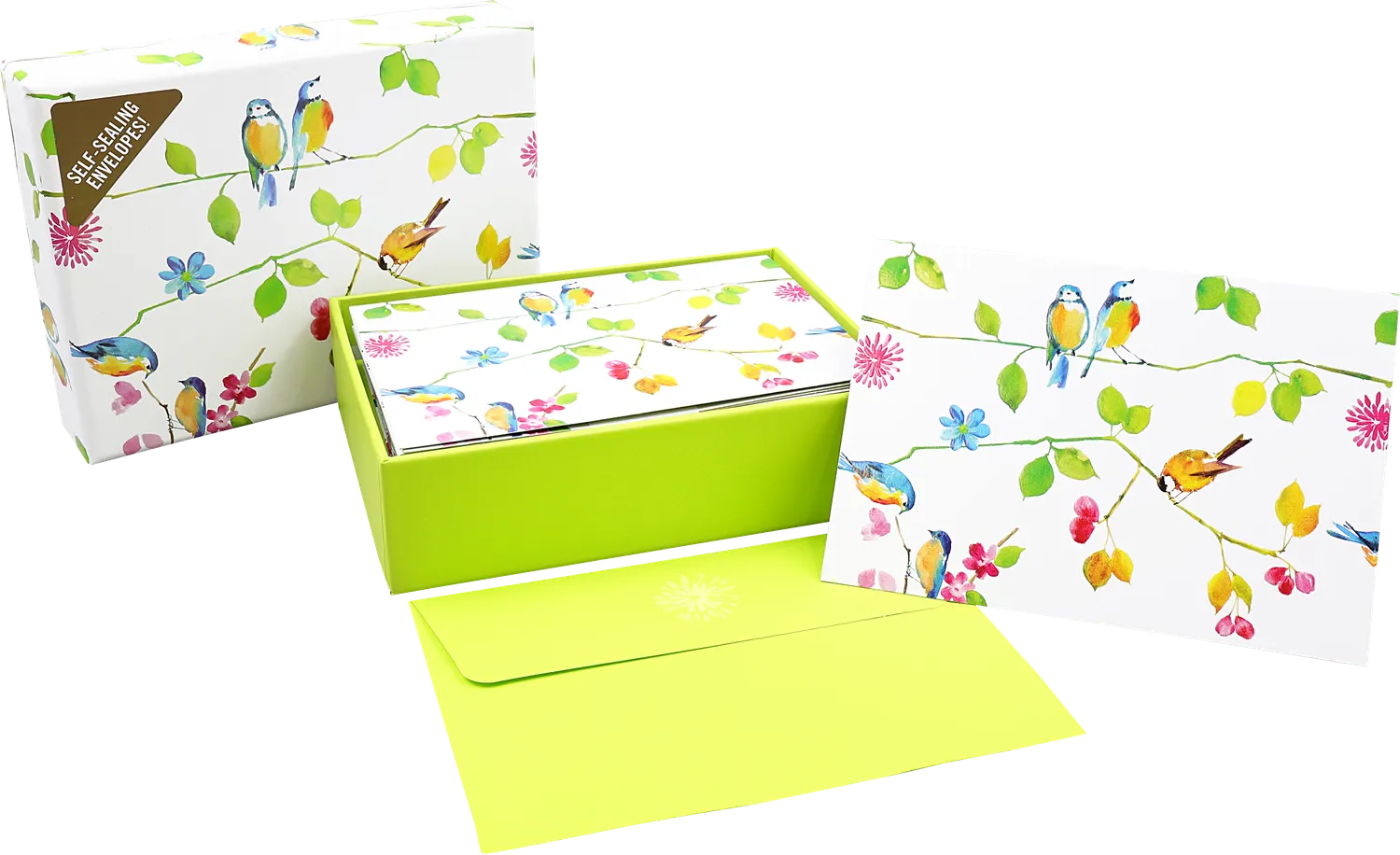 Peter Pauper Press Watercolor Birds kort 14 stk