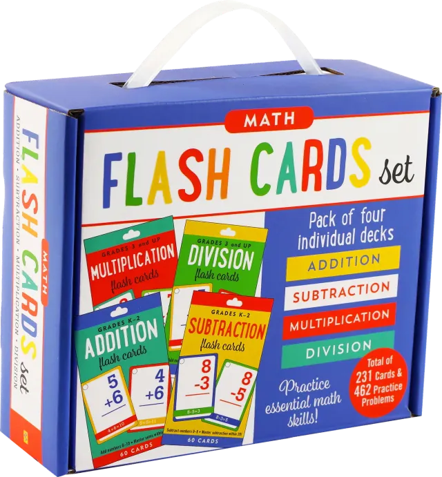 Peter Pauper Press Math Flash Cards puggekort 4-pakning