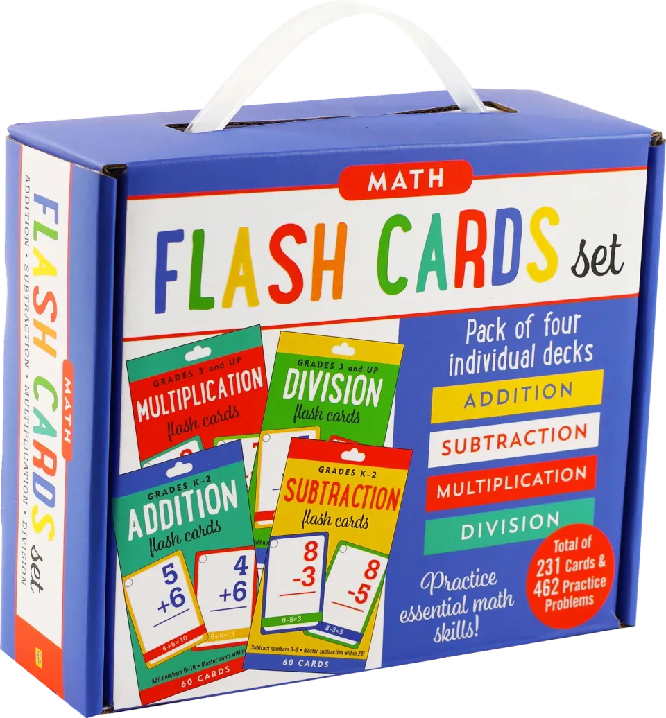 Peter Pauper Press Math Flash Cards puggekort 4-pakning