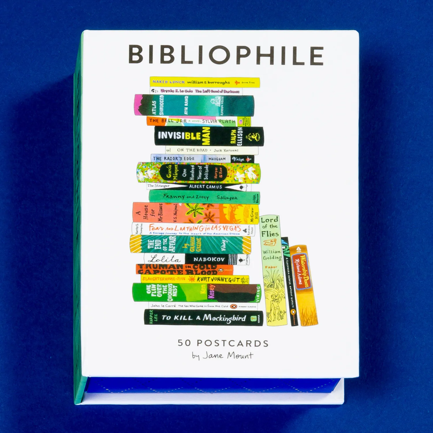 Chronicle Bibliophile 50 Postcards postkortboks for bokelskere