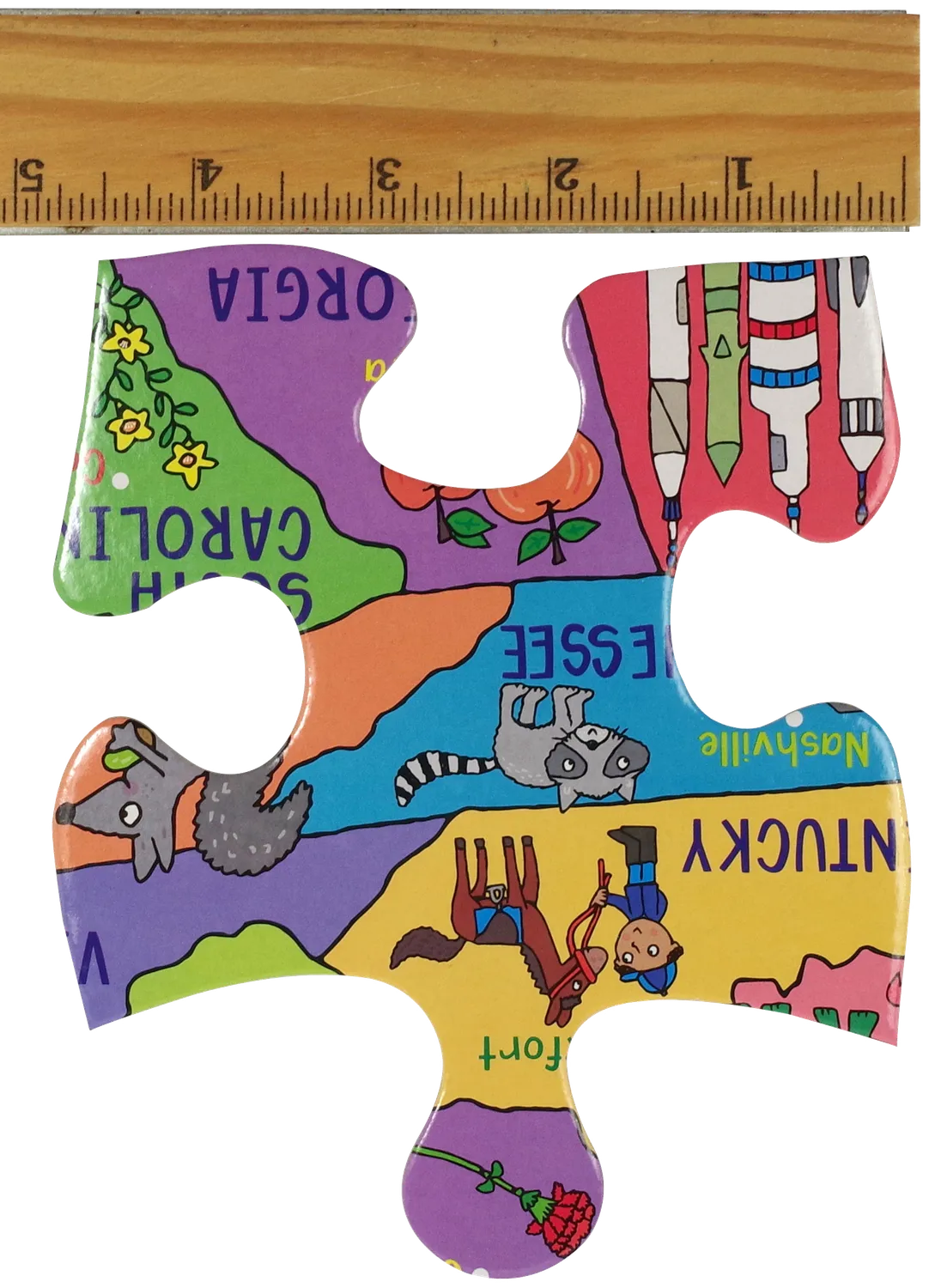 Peter Pauper Press USA Map gulvpuslespill 48 brikker barn