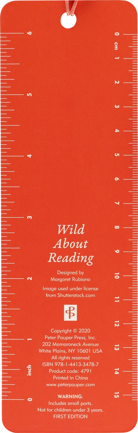 Peter Pauper Press Wild About Reading bokmerke barn