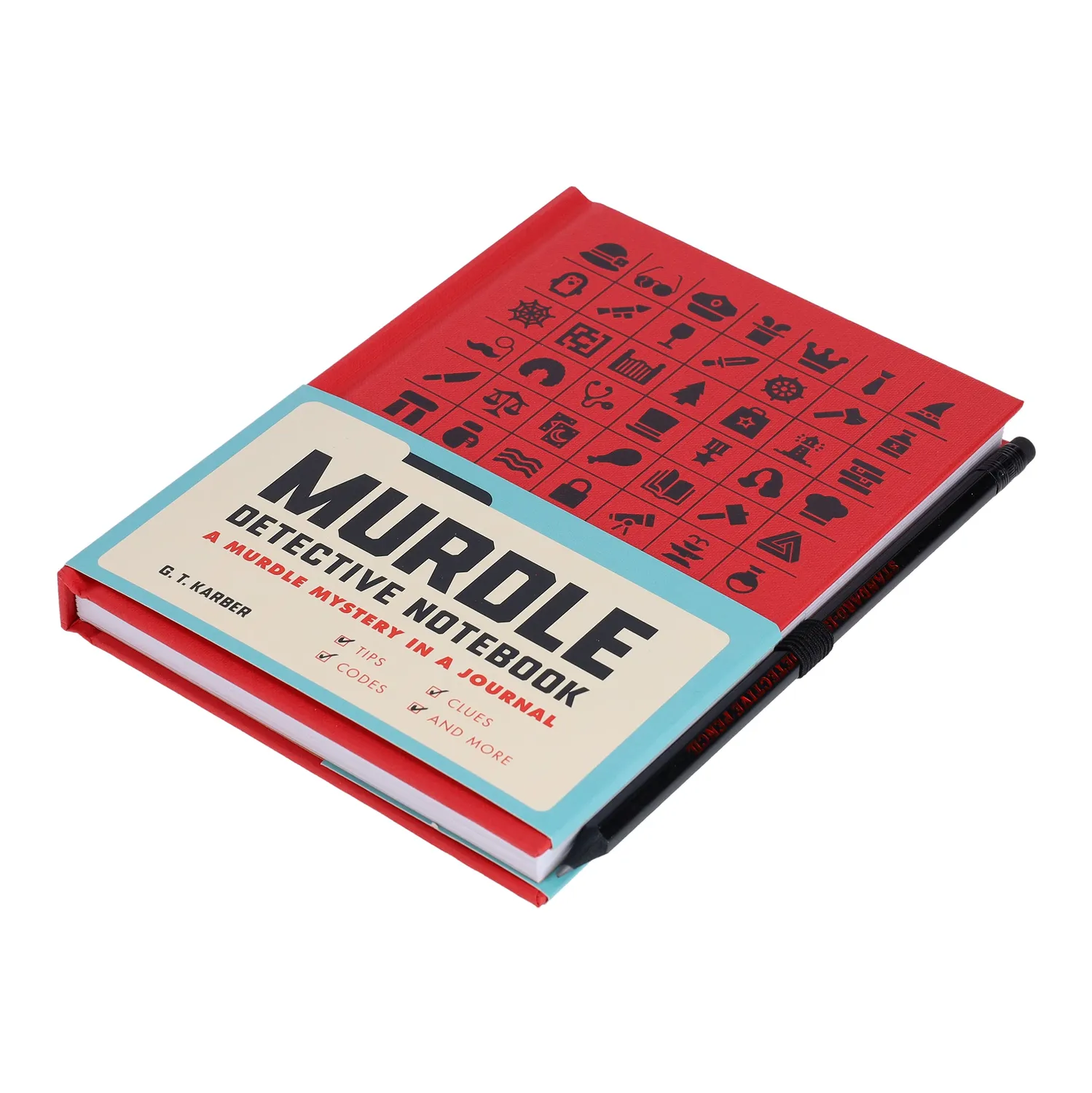 Abrams Murdle Detective Notebook notatbok med blyant