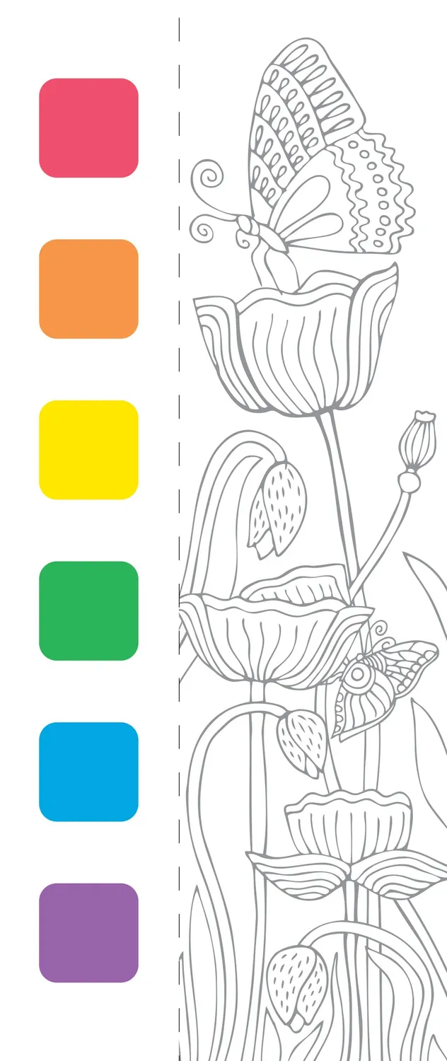 Peter Pauper Press Color Me Calm akvarellsett lomme