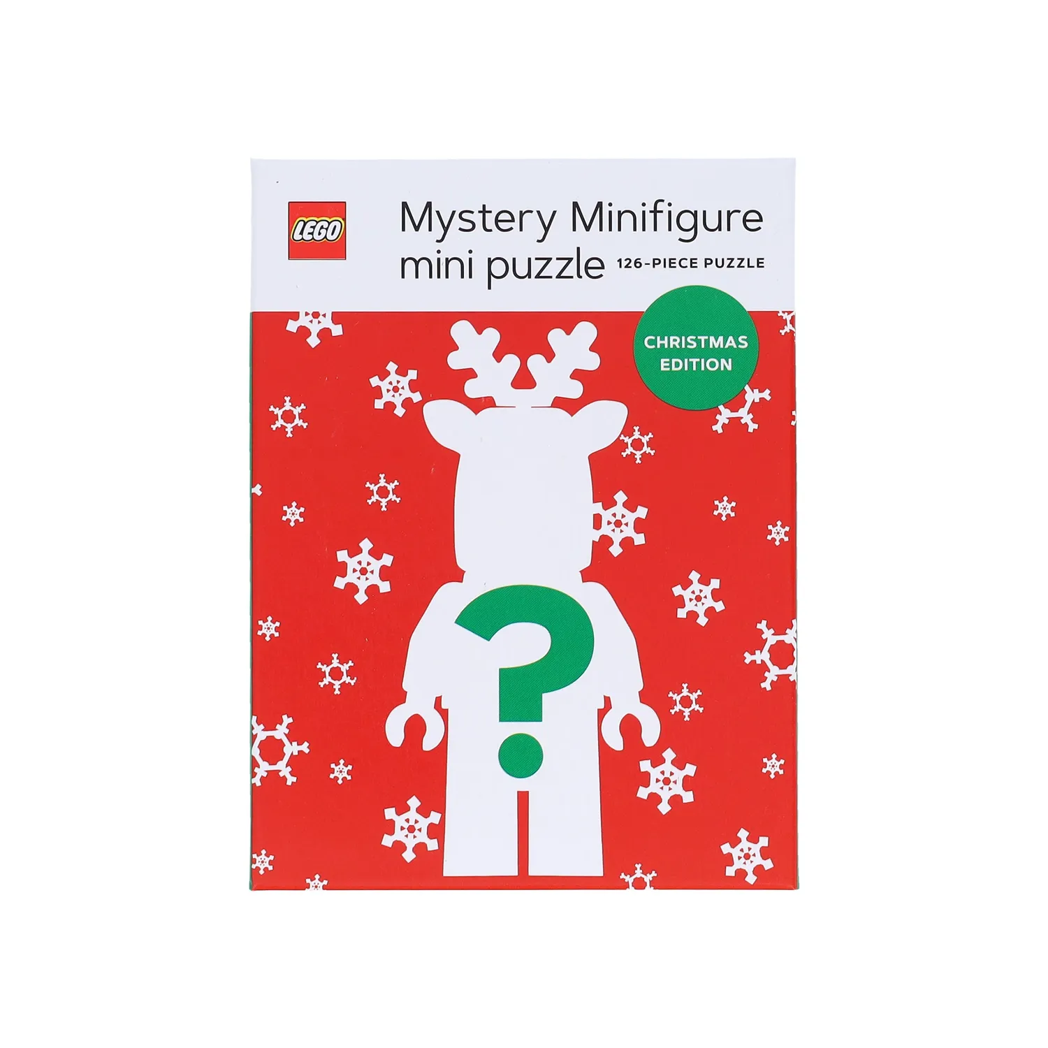 LEGO Mystery Minifigure puslespill 126 brikker rød jul