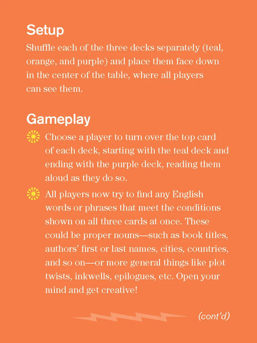 Chronicle Books Literary Quicktionary kortspill for bokelskere