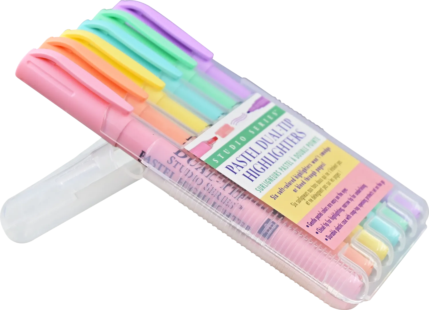 Studio Series Pastel Highlighters teksttusj 6-pk dobbel tupp