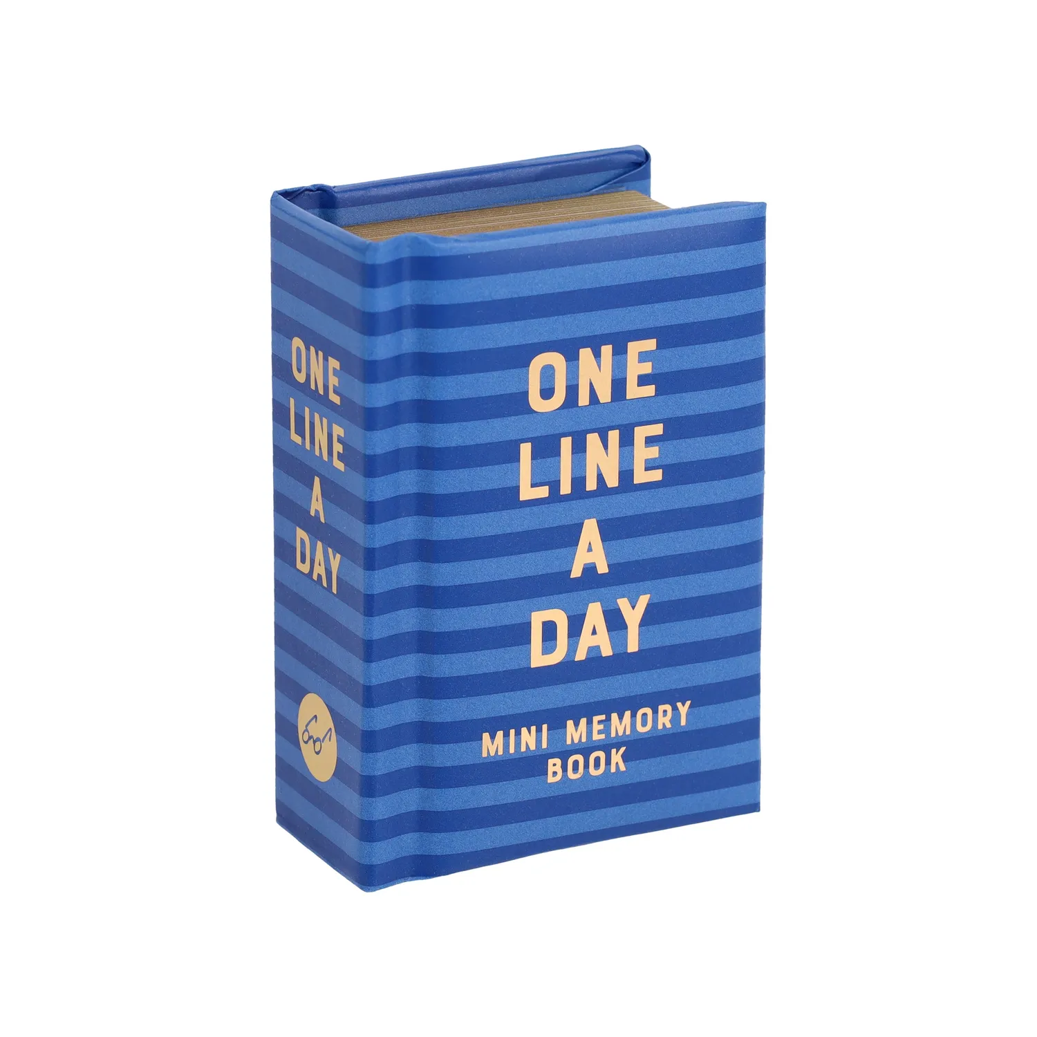 One Line a Day Navy Stripes minnedagbok ett år mini