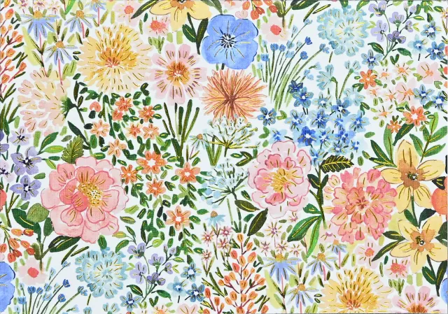 Peter Pauper Press Floral Blooms notatkort 14-pakning med gullfolie
