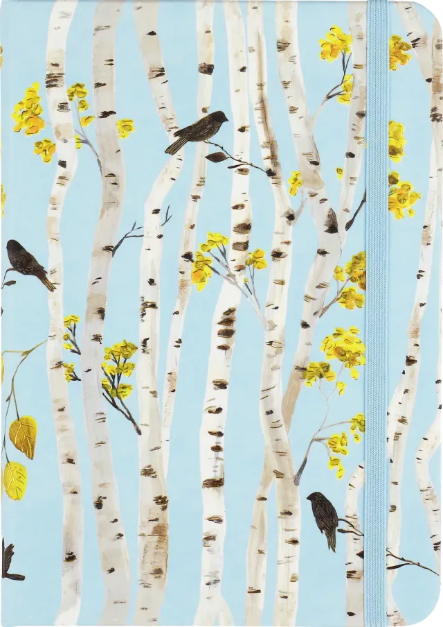 Peter Pauper Press Birch Woods notatbok liten linjert