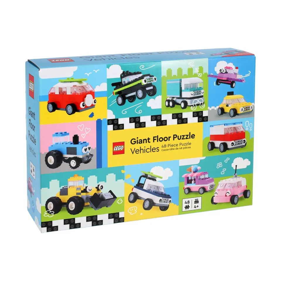 LEGO 48-Piece Giant Floor Puzzle Vehicles gulvpuslespill