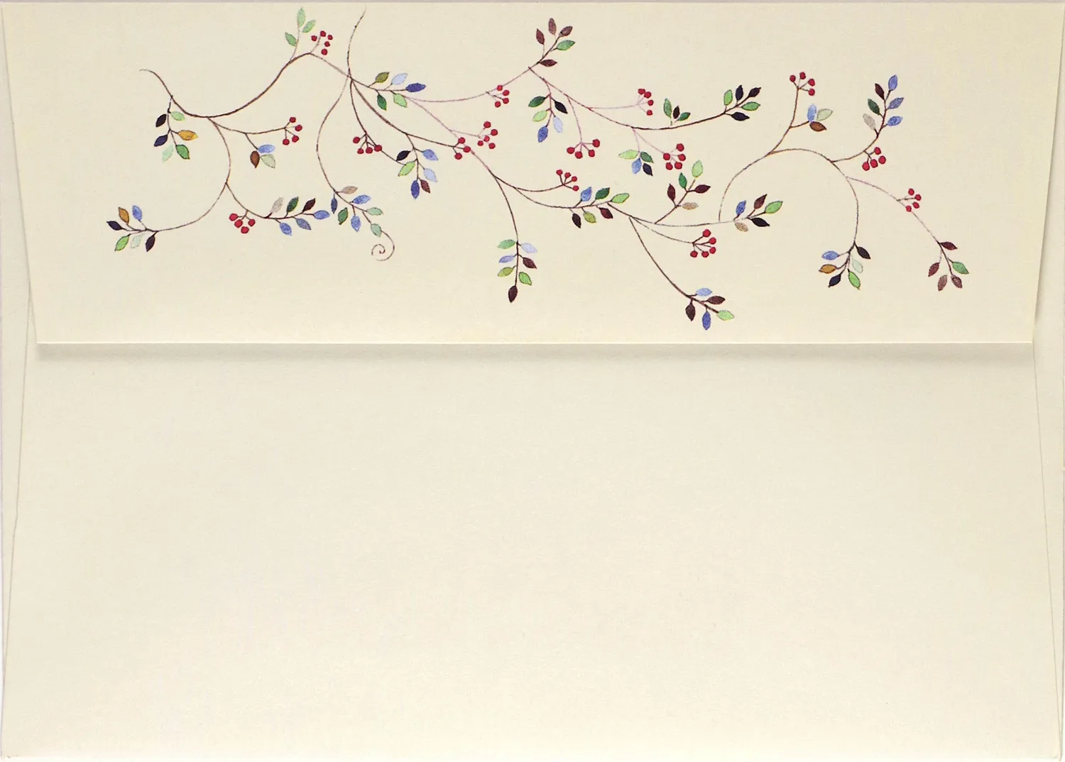 Peter Pauper Press Watercolor Ornaments julekort 20-pk liten gullfolie