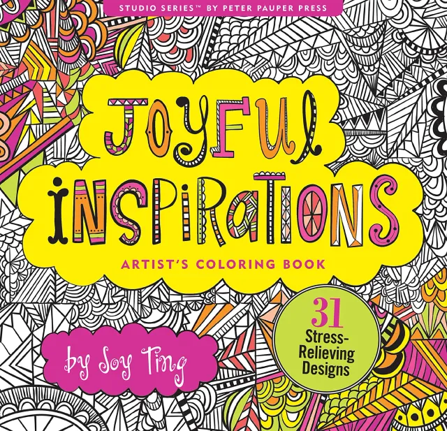 Peter Pauper Press Joyful Inspirations fargeleggingsbok 31 sider