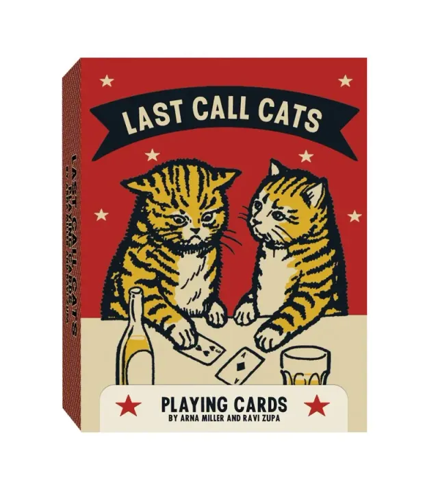 Chronicle Books Last Call Cats spillkort kortstokk 54 kort