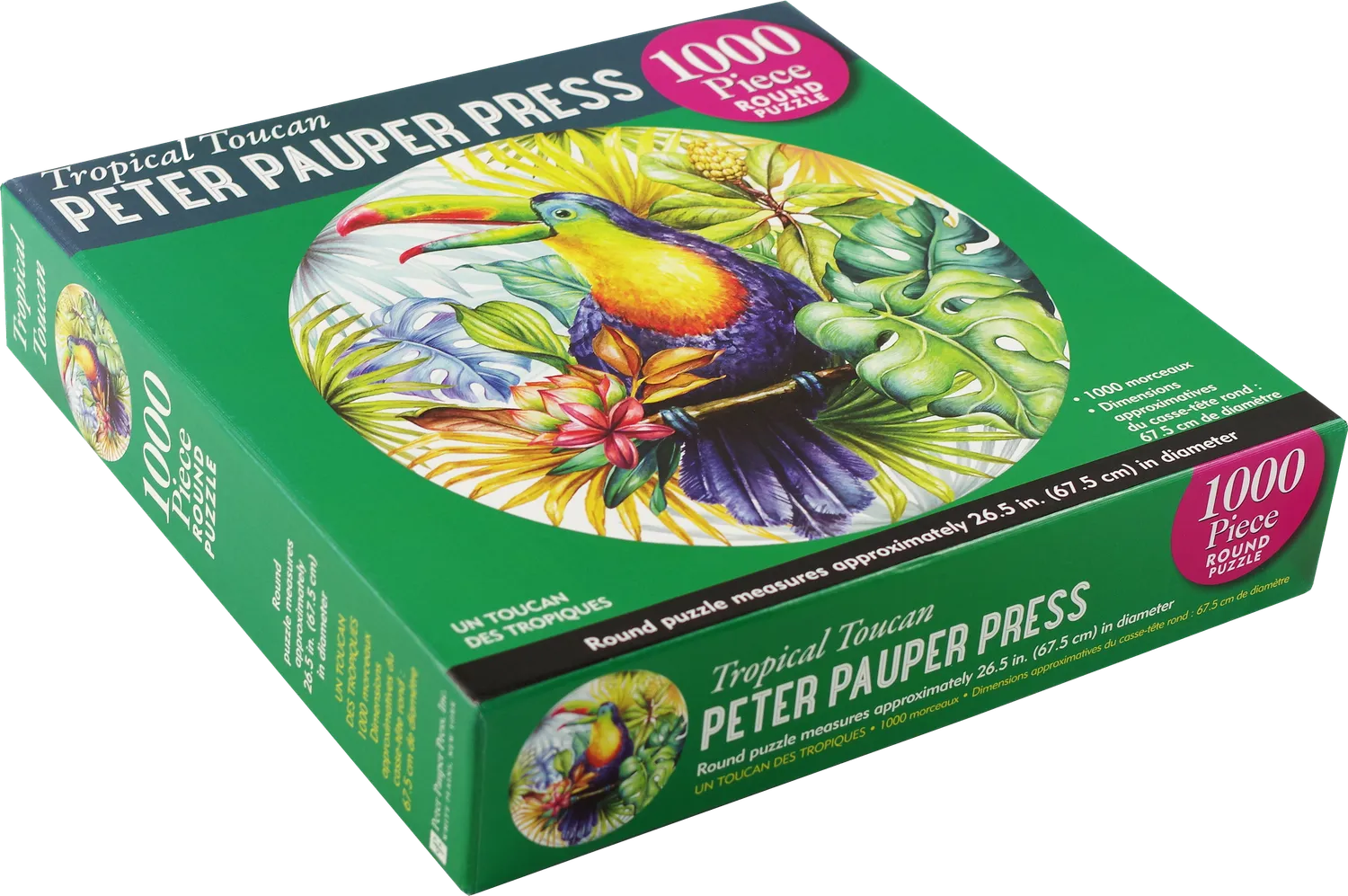 Peter Pauper Press Tropical Toucan puslespill 1000 brikker rundt