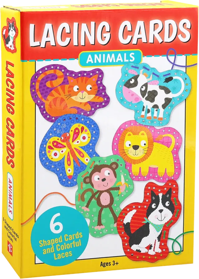 Peter Pauper Press Animals snørekort 6-pk barn