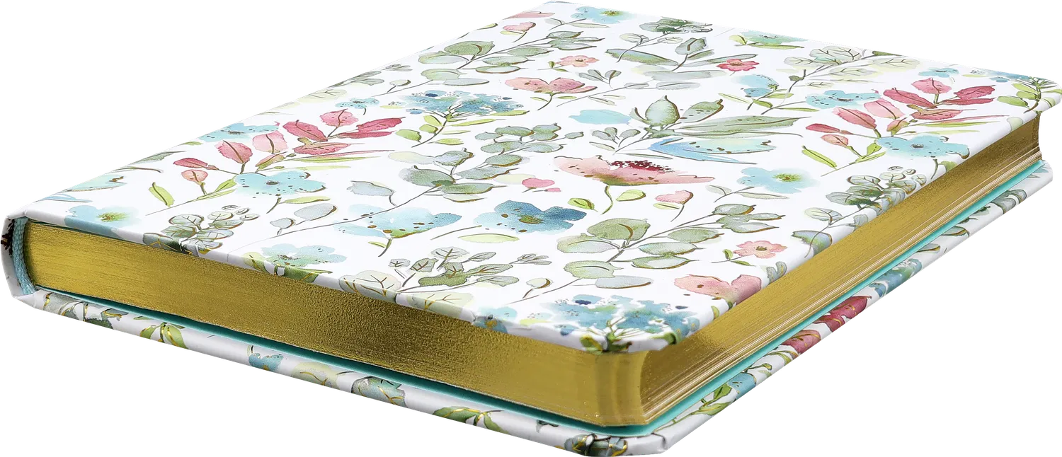 Peter Pauper Press Floral Watercolor notatbok liten linjert