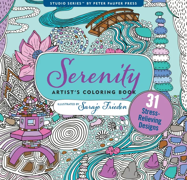 Peter Pauper Press Serenity fargeleggingsbok 31 motiver