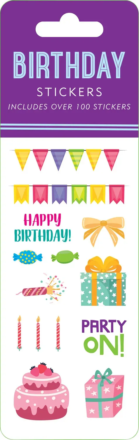 Peter Pauper Press Birthday Sticker Set klistremerker 100 stk bursdag