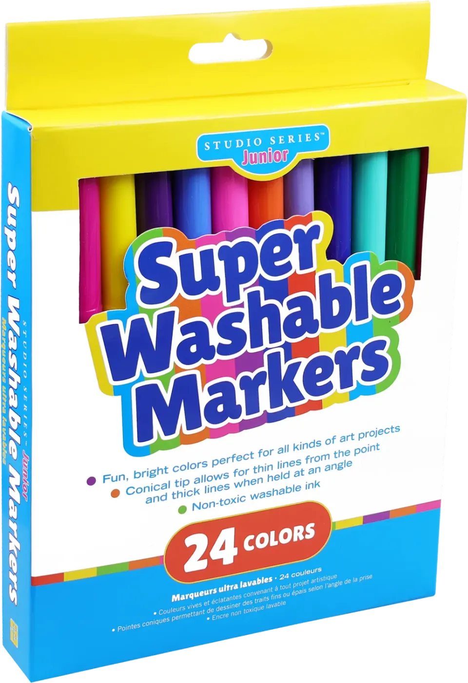 Peter Pauper Press Super Washable Markers tusjer 24-pakning vaskbare