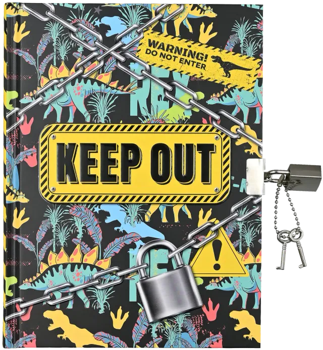 Peter Pauper Press Keep Out! dagbok med lås 192 sider