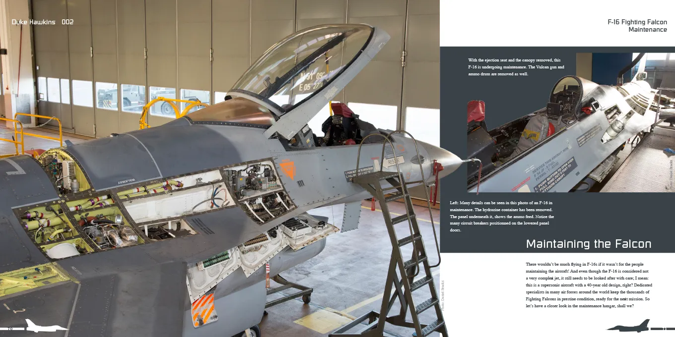 Duke Hawkins Lockheed-Martin F-16 bok 108 sider superdetalj