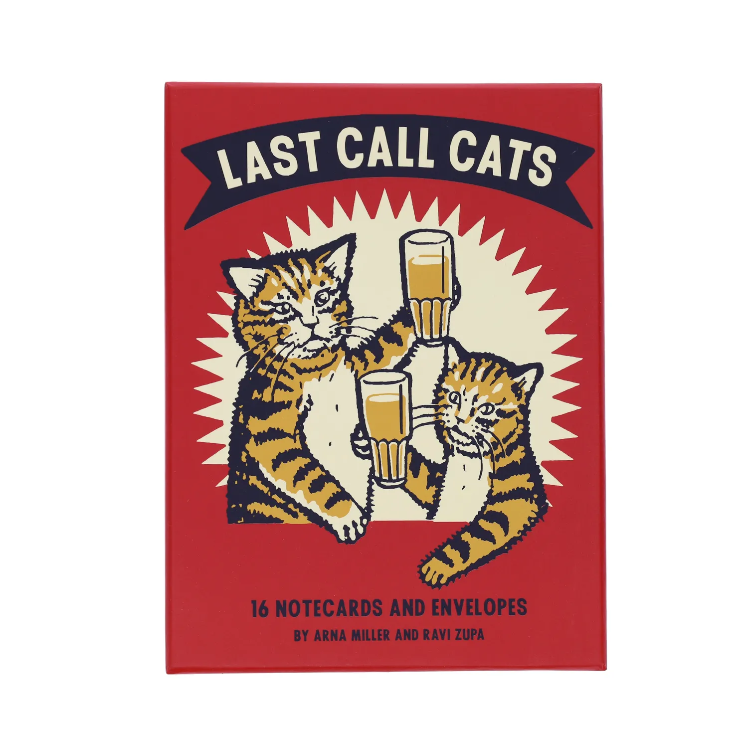 Last Call Cats notecards kortsett 16 katter